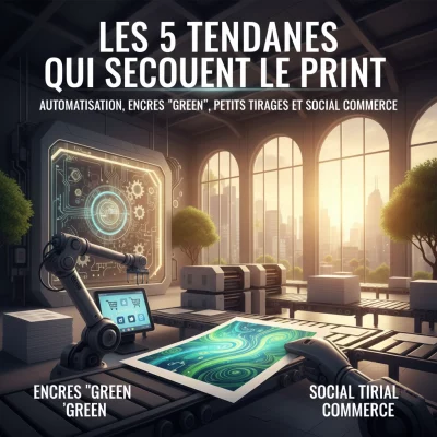 Les 5 Tendances qui Secouent le Print : Automatisation, Encres "Green", Petits Tirages et Social Commerce