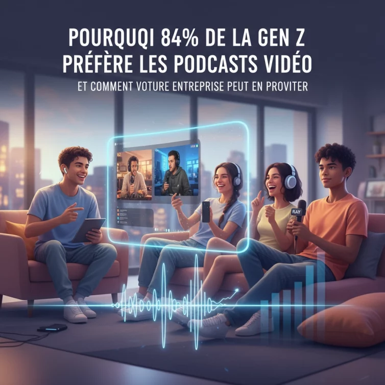Pourquoi 84% de la Gen Z Préfère Les Podcasts Vidéo (Et Comment Votre Entreprise Peut En Profiter)